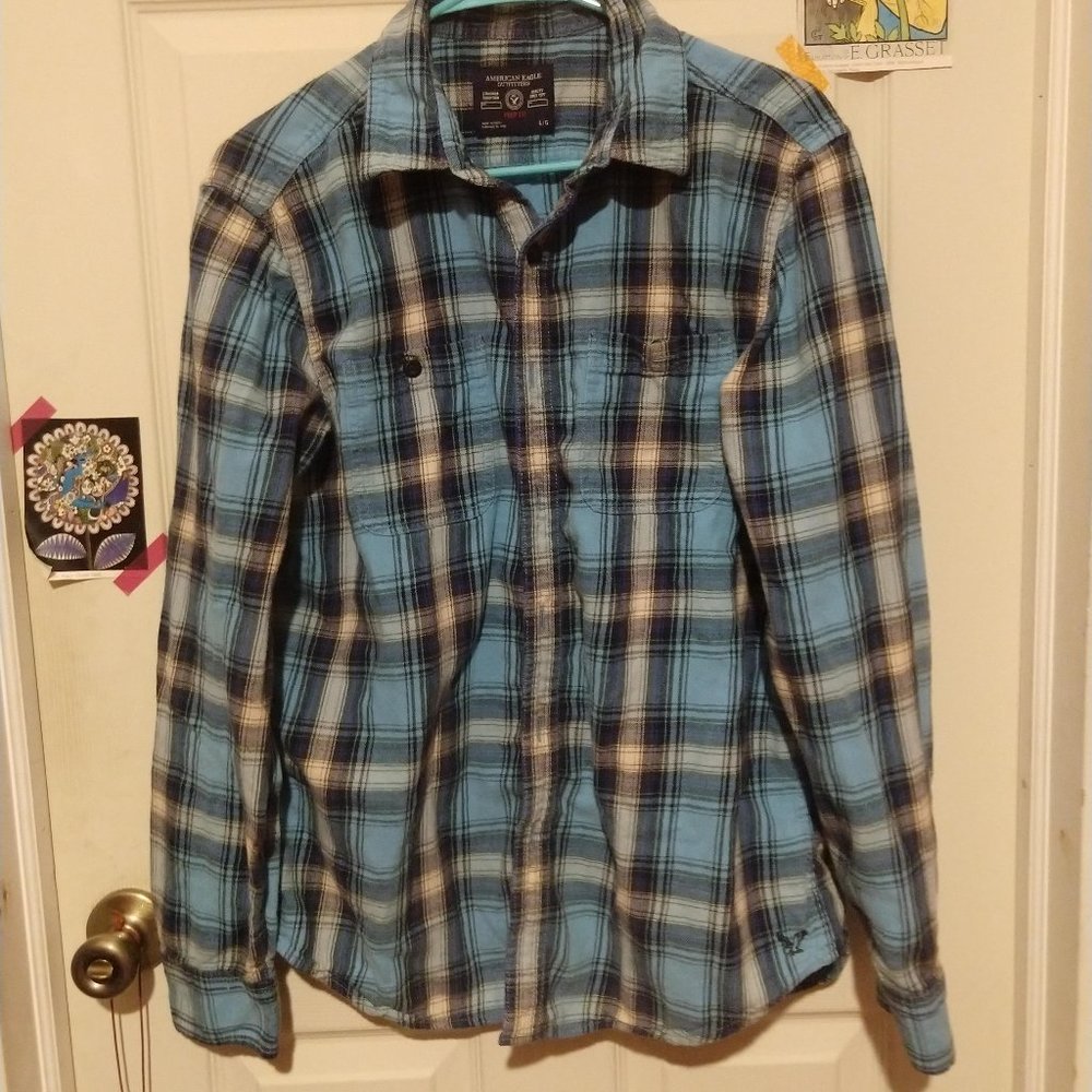 Blue Flannel, Large